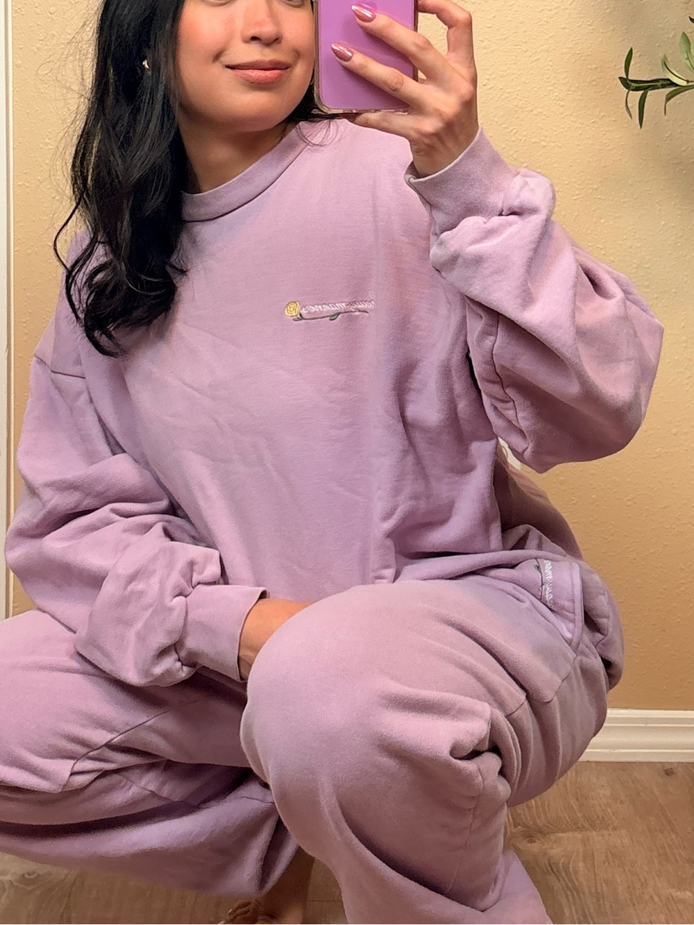 Heavy Manners | Lavender Cozy Fleece Sweatshirt & Jogger Set - Unbranded - Picture 2 of 2